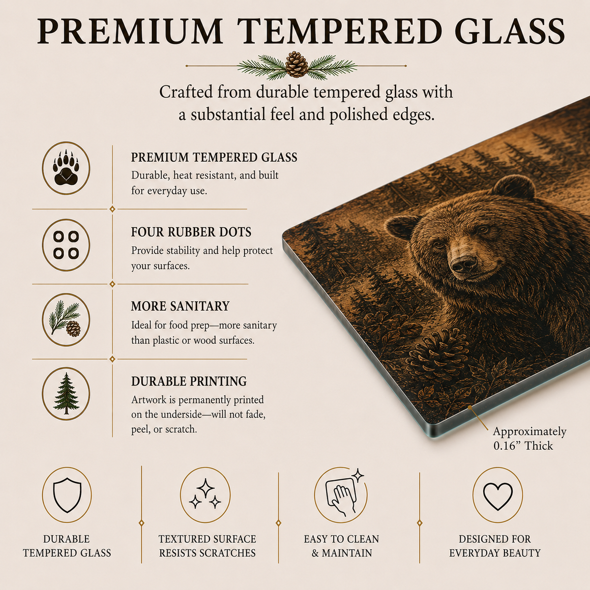 Owl Tempered Glass Art, Charcuterie Serving Board, Woodland Animal Decor, Owl Art, Nature Lover Gift