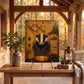 Badger Tempered Glass Art, Charcuterie Serving Board, Woodland Animal Decor, Badger Art, Nature Lover Gift