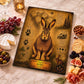 Hare Tempered Glass Art, Charcuterie Serving Board, Woodland Animal Decor, Hare Art, Nature Lover Gift