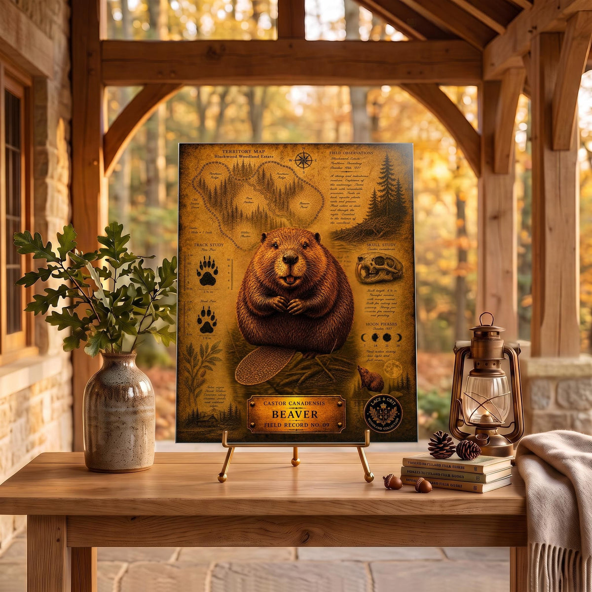 Beaver Tempered Glass Art, Charcuterie Serving Board, Woodland Animal Decor, Beaver Art, Nature Lover Gift