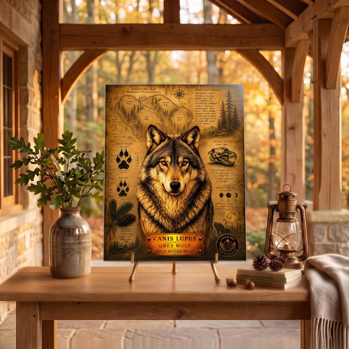 Grey Wolf Tempered Glass Art, Charcuterie Serving Board, Woodland Animal Decor, Wolf Art, Nature Lover Gift
