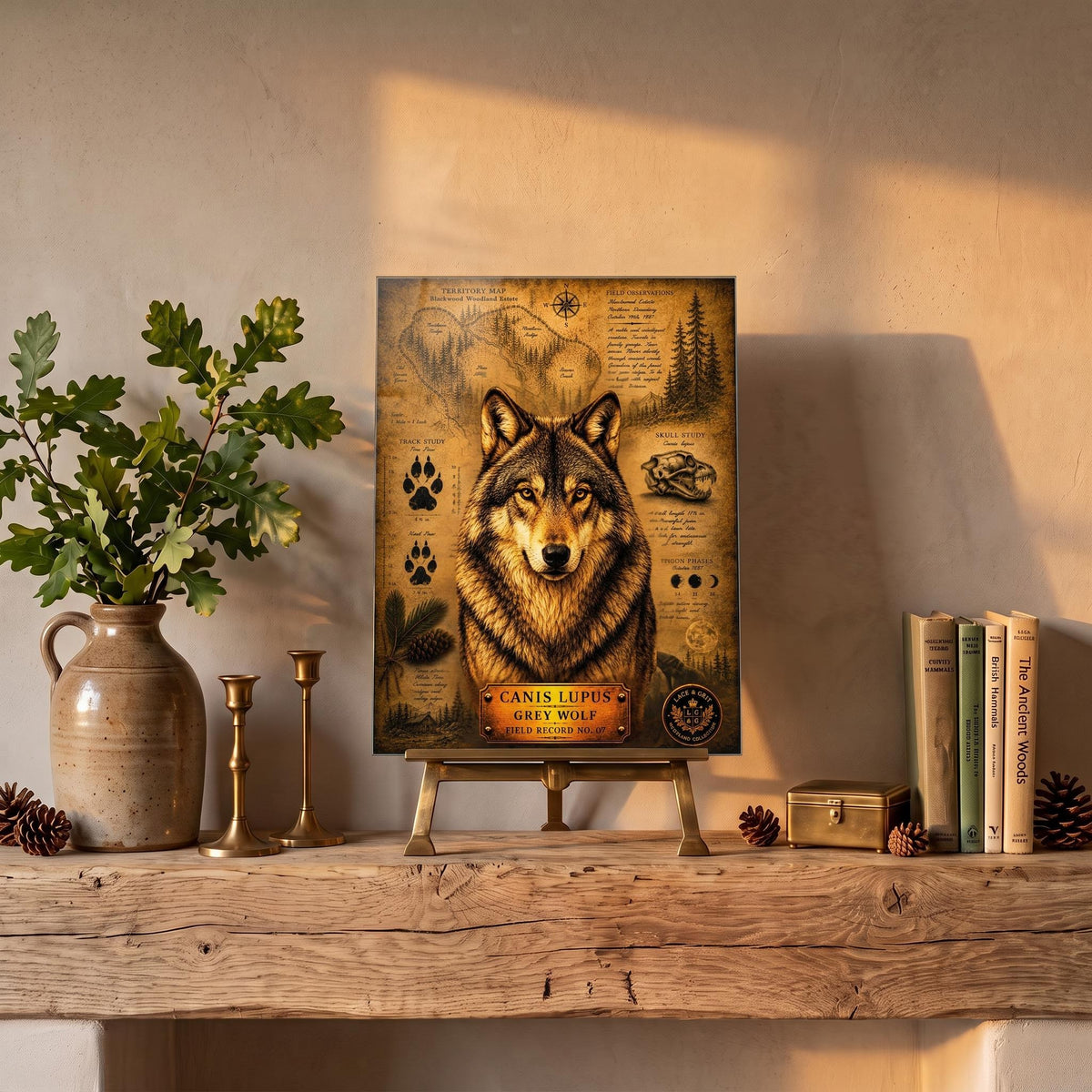 Grey Wolf Tempered Glass Art, Charcuterie Serving Board, Woodland Animal Decor, Wolf Art, Nature Lover Gift