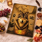 Grey Wolf Tempered Glass Art, Charcuterie Serving Board, Woodland Animal Decor, Wolf Art, Nature Lover Gift