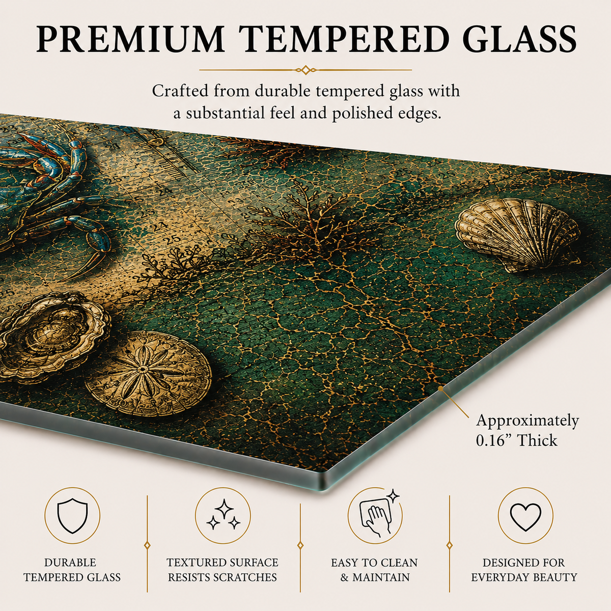 Oystercatcher Tempered Glass Art Board | Coastal Field Studies