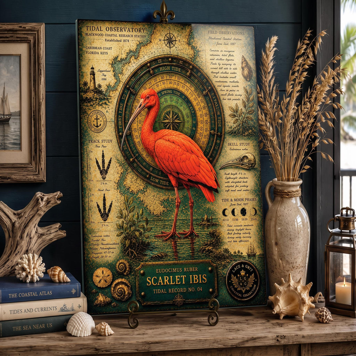 Scarlet Ibis Tempered Glass Art Board | Coastal Field Studies