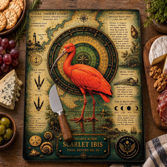 Scarlet Ibis Tempered Glass Art Board | Coastal Field Studies