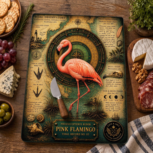 Pink Flamingo Tempered Glass Art Board | Coastal Field Studies