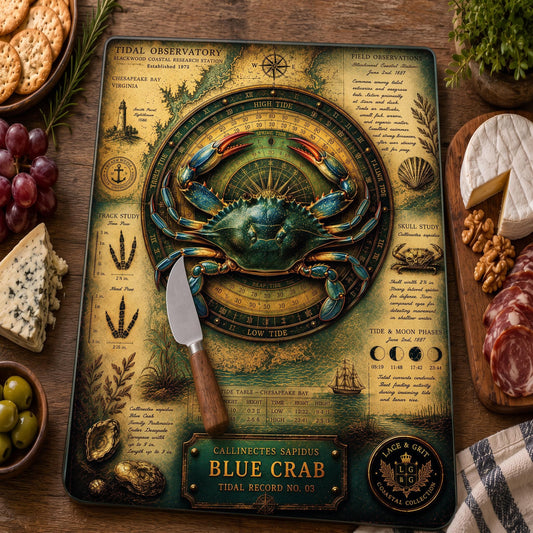 Blue Crab Tempered Glass Art Board | Coastal Field Studies