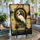 Great Egret Tempered Glass Art Board | Coastal Field Studies