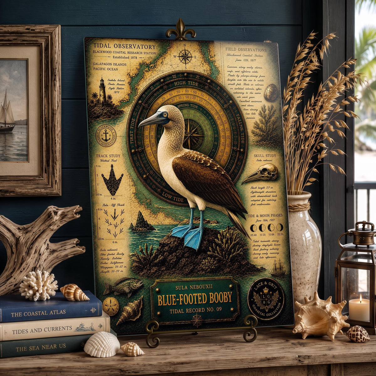 Blue-Footed Booby Tempered Glass Art Board | Coastal Field Studies