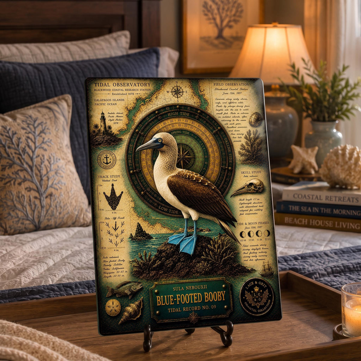 Blue-Footed Booby Tempered Glass Art Board | Coastal Field Studies