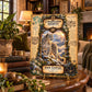 Snow Leopard Tempered Glass Art Board, Conservation Archives Alpine Wildlife Decor