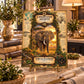 African Elephant Tempered Glass Art Board, Conservation Archives African Wildlife Decor