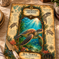 Sea Turtle Tempered Glass Art Board, Conservation Archives Marine Wildlife Decor