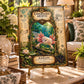 Axolotl Tempered Glass Art Board, Freshwater Wildlife Decor, Natural History Serving Board