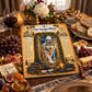 Sacred Wolf Tempered Glass Charcuterie Board, Mystical Kitchen Art, Decorative Cutting Board