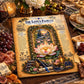 Lotus Flower Tempered Glass Charcuterie Board, Mystical Kitchen Art, Decorative Cutting Board