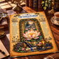 Lotus Flower Tempered Glass Charcuterie Board, Mystical Kitchen Art, Decorative Cutting Board