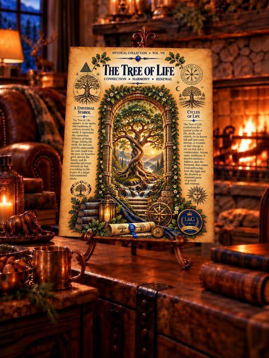 Tree of Life Tempered Glass Charcuterie Board, Mystical Kitchen Art, Decorative Cutting Board