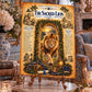 Sacred Lion Tempered Glass Charcuterie Board, Mystical Kitchen Art, Decorative Cutting Board