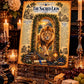 Sacred Lion Tempered Glass Charcuterie Board, Mystical Kitchen Art, Decorative Cutting Board