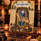 Sacred Owl Tempered Glass Charcuterie Board, Mystical Kitchen Art, Decorative Cutting Board