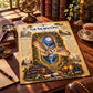 Sacred Owl Tempered Glass Charcuterie Board, Mystical Kitchen Art, Decorative Cutting Board