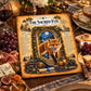 Sacred Fox Tempered Glass Charcuterie Board, Mystical Kitchen Art, Decorative Cutting Board