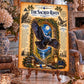 Sacred Raven Tempered Glass Charcuterie Board, Mystical Kitchen Art, Decorative Cutting Board