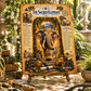 Sacred Elephant Tempered Glass Charcuterie Board, Mystical Kitchen Art, Decorative Cutting Board