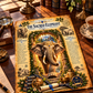 Sacred Elephant Tempered Glass Charcuterie Board, Mystical Kitchen Art, Decorative Cutting Board