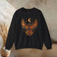 Embroidered-Look Raven – Crewneck Sweatshirt