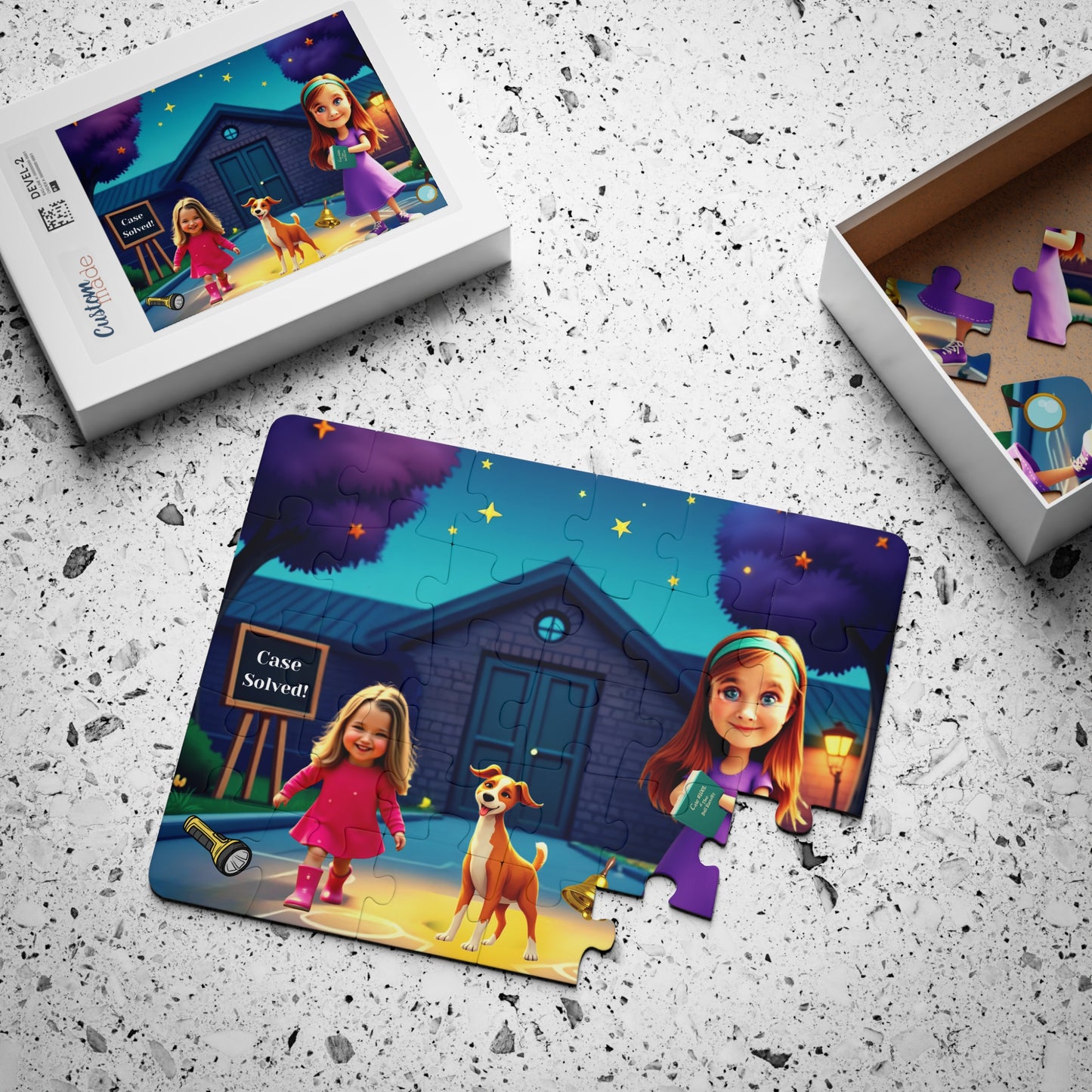 Kids' Puzzle Adventure, 30-Piece Fun, Educational Games, Interactive Activity, Perfect for Family Time, Gifts for Kids