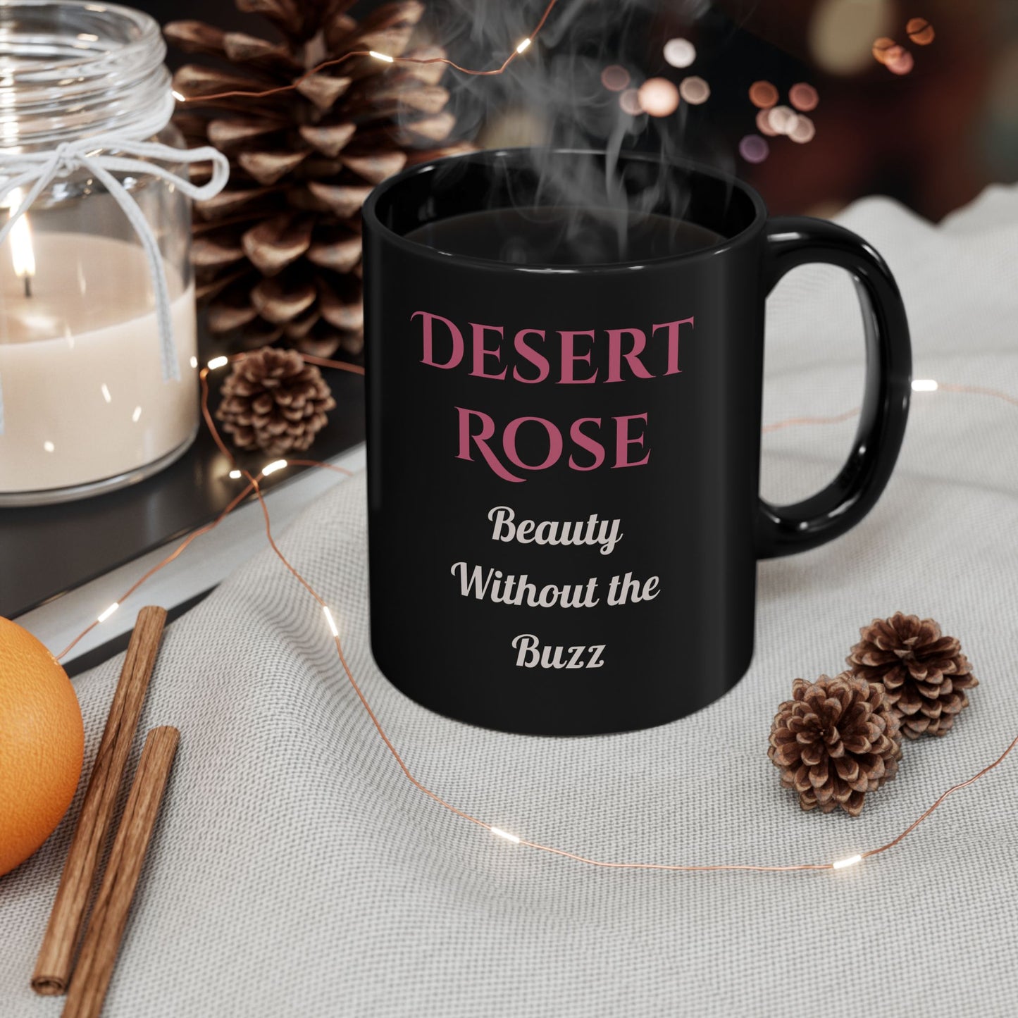 Desert Rose Decaf Coffee Mug – Beauty Without the Buzz - 11oz & 15oz