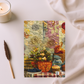 Quilted-Look British Shorthair Journal - Cozy Tea Scene, Cat Lover Gift