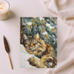 Quilted-Look Norwegian Forest Cat Journal - Winter Scene, Cat Gift