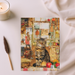 Quilted-Look Tabby Cat Journal - Country Kitchen Scene, Cat Lover Gift