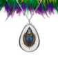 Peacock Feather Necklace – Teardrop Pendant with Vibrant Detail | Boho Spirit Animal Jewelry with Symbolic Design