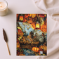 Quilted-Look Exotic Shorthair Cat Journal - Cozy Autumn Basket Scene
