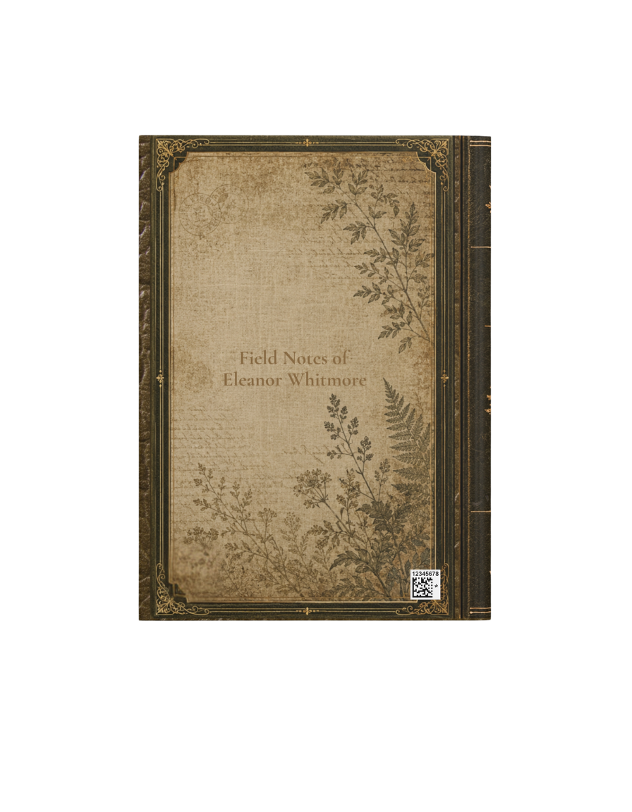 Woodland Owl Journal – Personalized Vintage-Inspired Botanical Hardcover Notebook