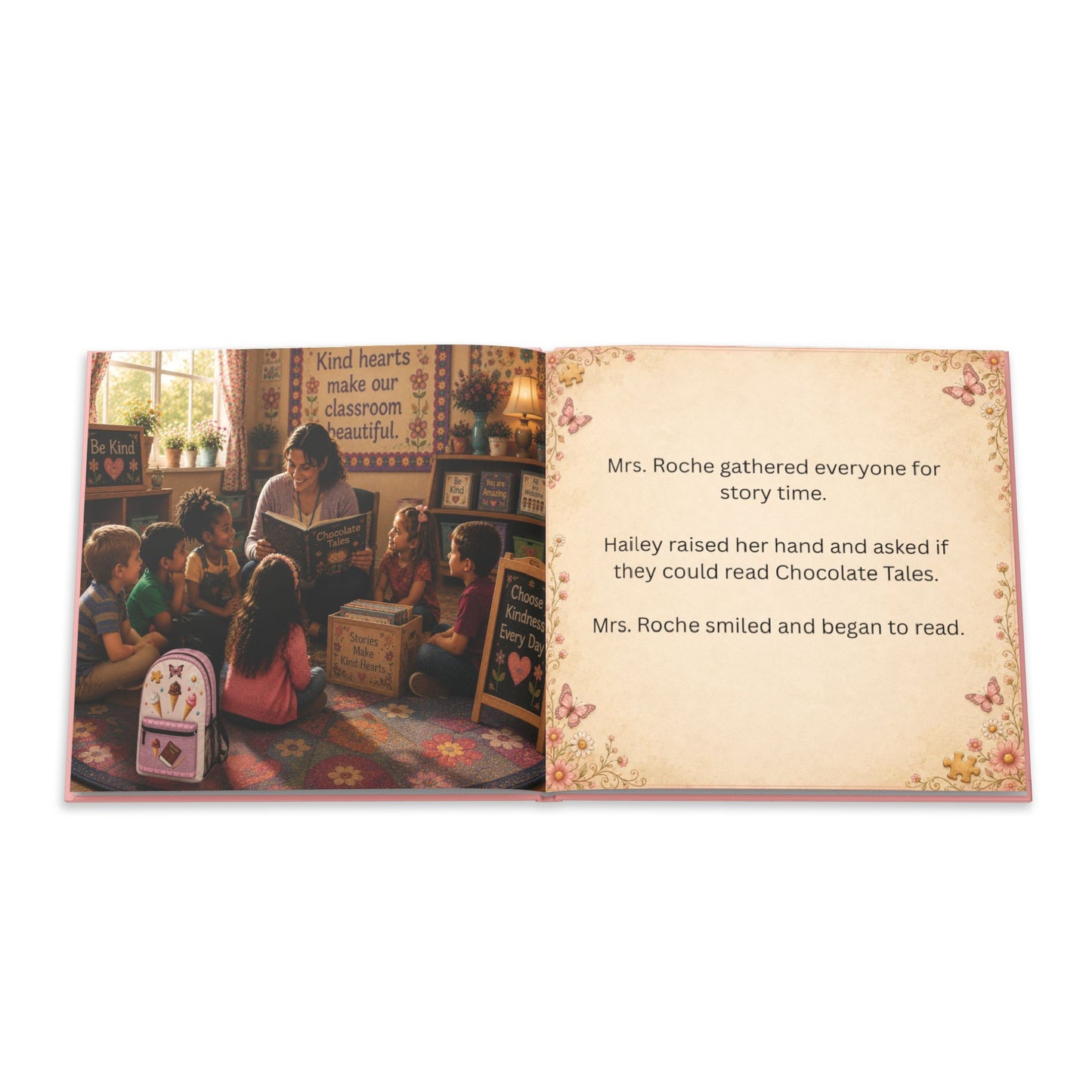 Hailey's 1st Day, Personalized Hardcover Children's Book, Bedtime Story, Steampunk Picture Book, Gift