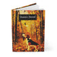 Quilted-Look Beagle Journal - Autumn Woods Scene, Dog Lover Gift