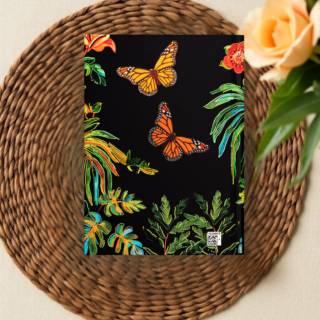 Beaded Look Parrot Quilted Journal – Colorful Tropical Notebook Gift