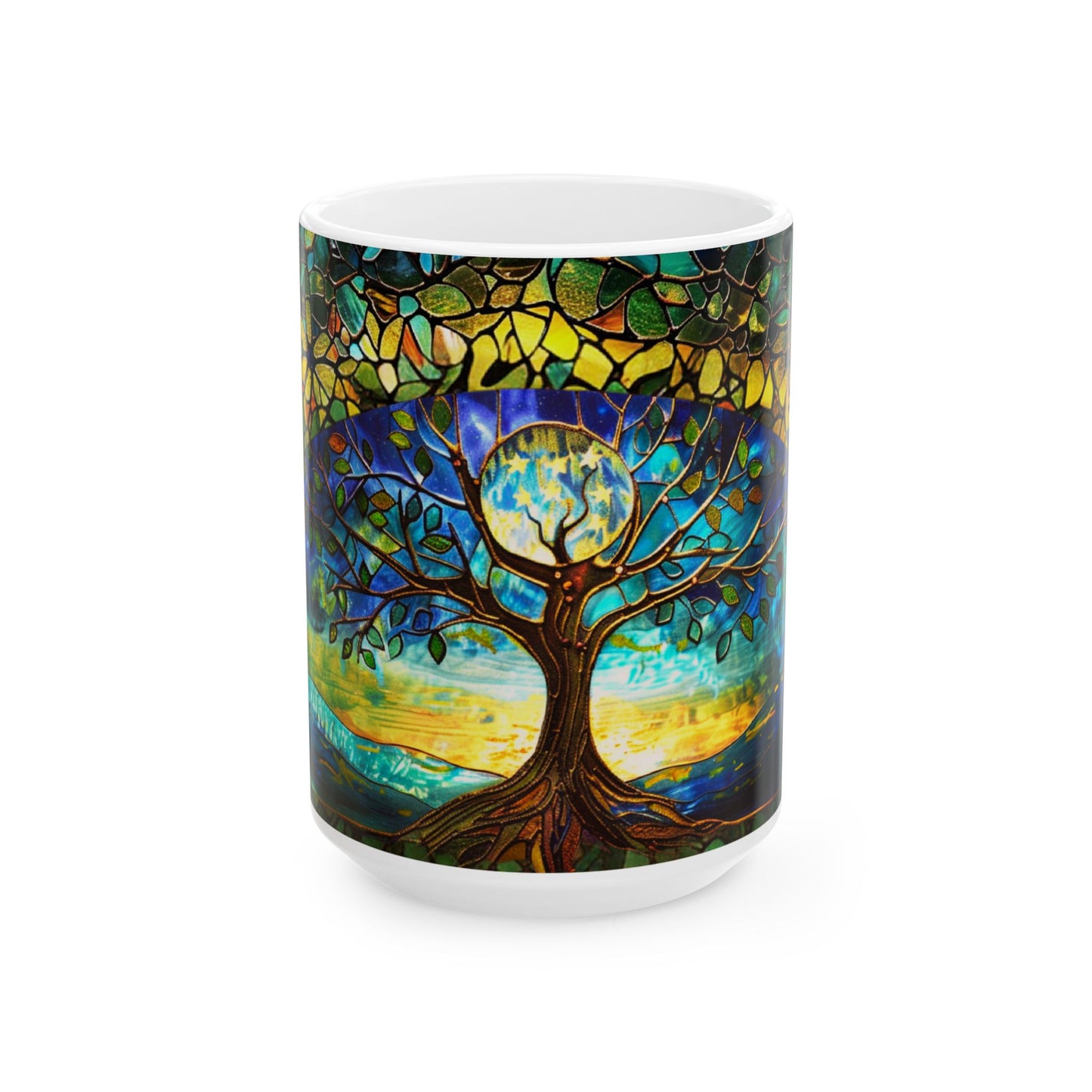 Stained Glass Look Tree of Life – Ceramic Mug