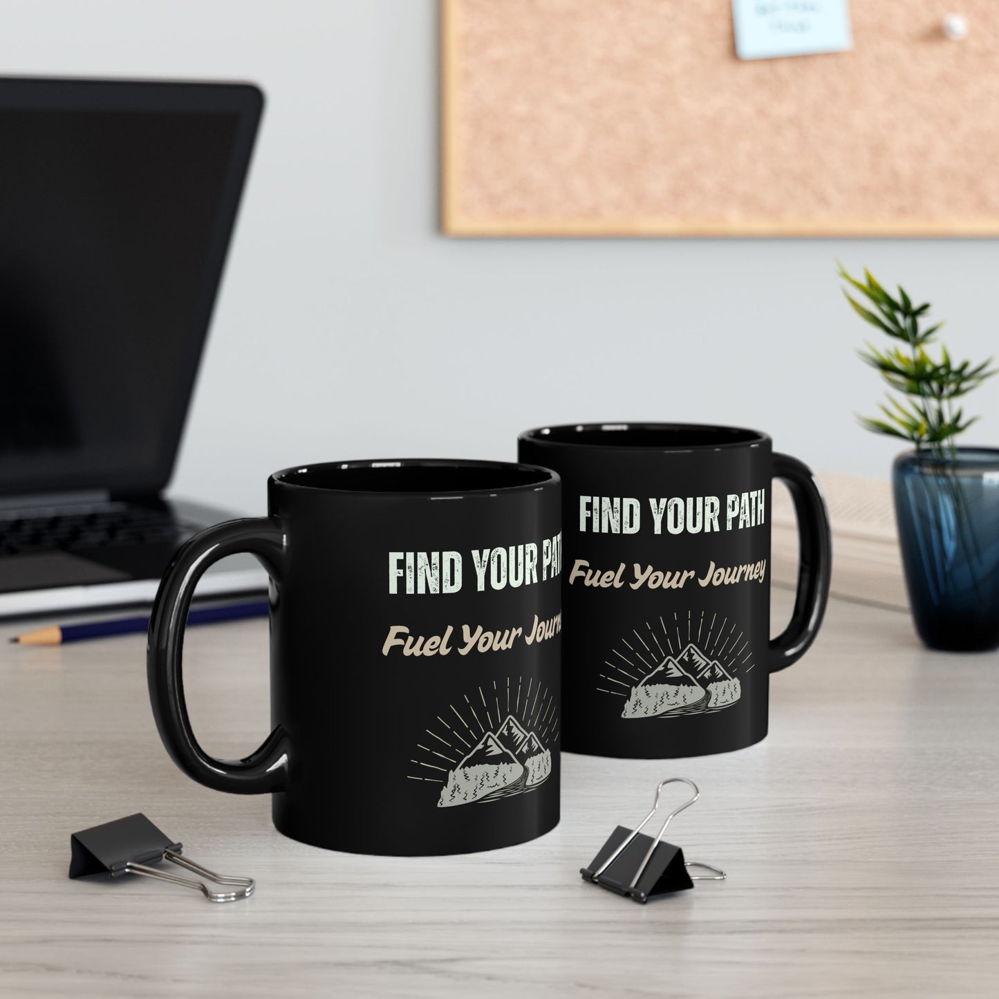 Free Spirit Coffee Mug - Find Your Path Fuel Your Journey - Boho Mountain Mug | 11oz & 15 oz