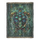 Beaded Look Sea Turtle – Woven Throw Blanket