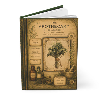 Mugwort Journal, Personalized Herbal Journal, Apothecary Notebook, Botanical Writing Journal, Dark Academia Gift