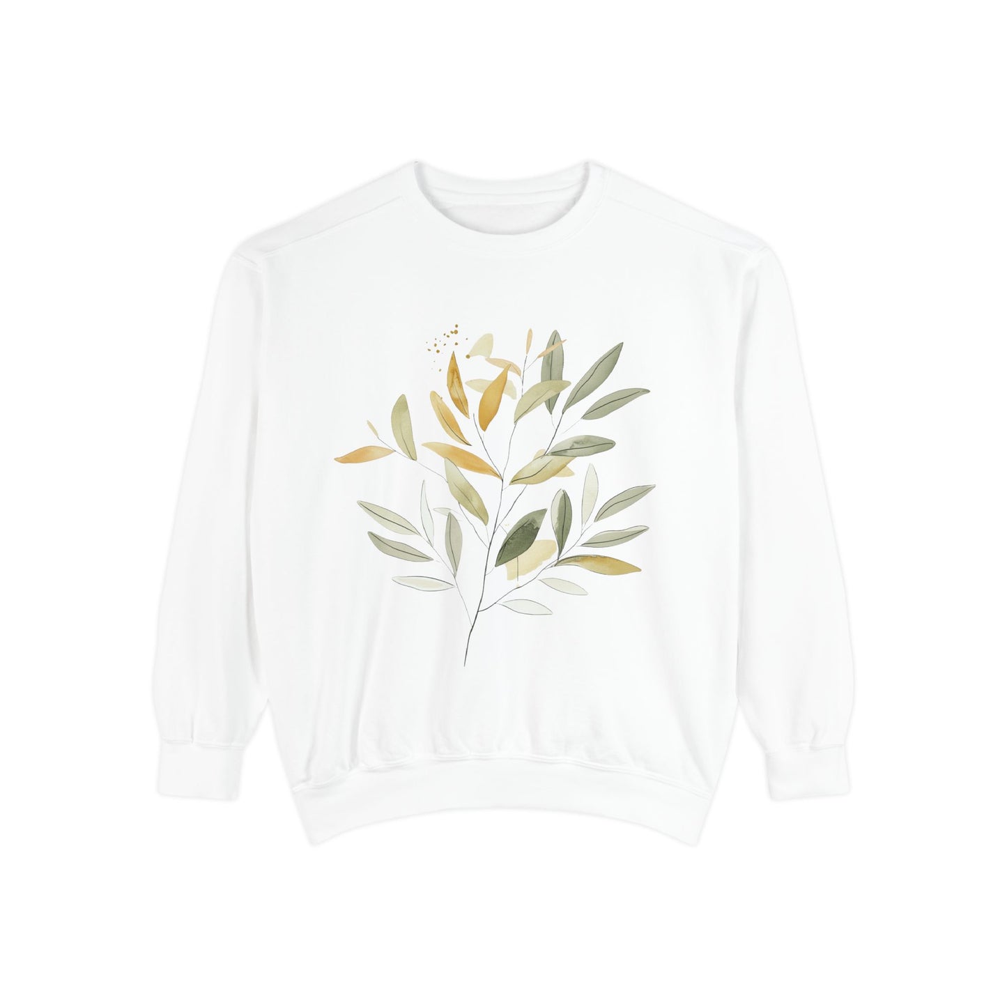 Garden-Inspired Unisex Sweatshirt - Cozy Botanical Design