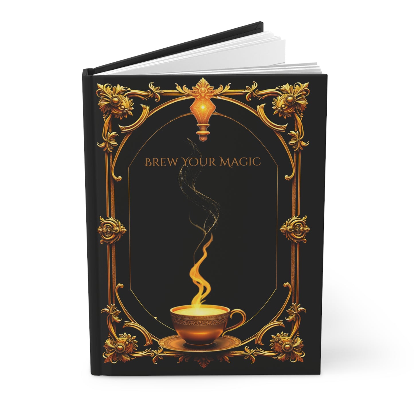 Golden Grimoire: Brew Your Magic – Hardcover Journal
