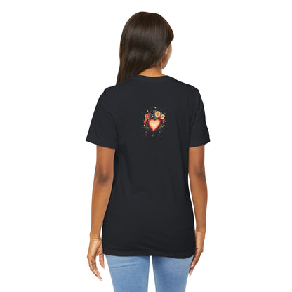 Sacred Heart Wild Soul Shirt – Boho Graphic Tee for Women | Floral Fire Heart T-Shirt | Spiritual Festival Shirt